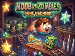Mchezo Noob vs Zombies: Mine Madness