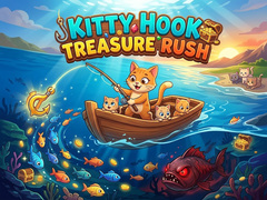 Mchezo Kitty Hook Treasure Rush