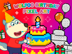 Mchezo Wolfoo Birthday Pixel Art