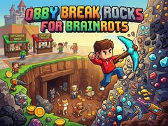 Mchezo Obby: Break Rocks For Brainrots