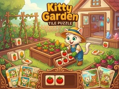 Mchezo Kitty Garden Tile Puzzle