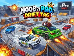 Mchezo Noob vs Pro: Drift Tag