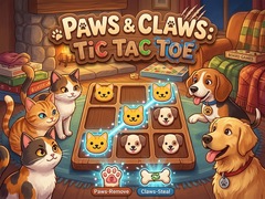 Mchezo Paws & Claws Tic Tac Toe