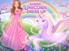 Mchezo Barbie unicorn dress up