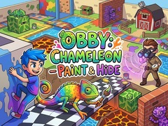 Mchezo Obby: Chameleon - Paint & Hide