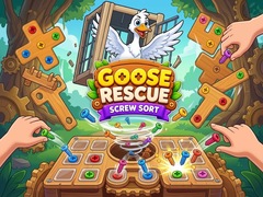 Mchezo Goose Rescue: Screw Sort