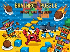 Mchezo Brainrot Puzzle: Escape from the Beach