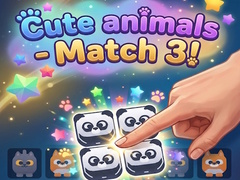 Mchezo Cute animals - Match 3!