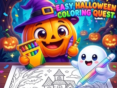 Mchezo Easy Halloween Coloring Quest