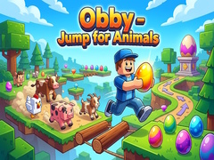 Mchezo Obby - Jump for Animals