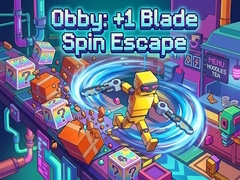 Mchezo Obby: +1 Blade Spin Escape