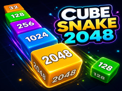 Mchezo Cube Snake 2048