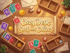 Mchezo Cozy Desk Sort and Collect