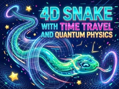 Mchezo 4D Snake with Time travel and Quantum Physics