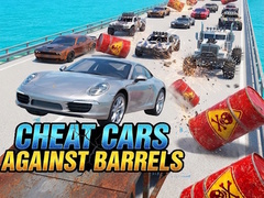 Mchezo Cheat cars against barrels