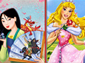 Mchezo Mulan And Aurora Similarities