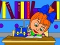 Mchezo Masha and the Bear do their homework